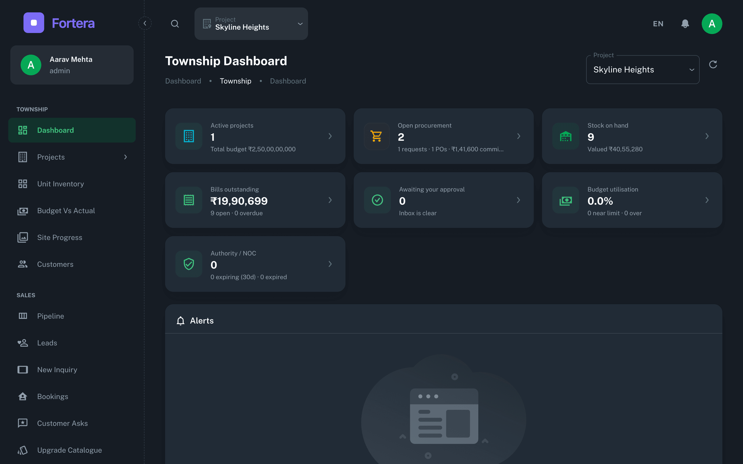 Owner dashboard: live cash position, what needs your money next